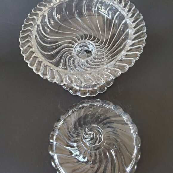 Fostoria Colony Lidded Spiral Candy Dish or Tazza Vintage - Picture 5 of 5